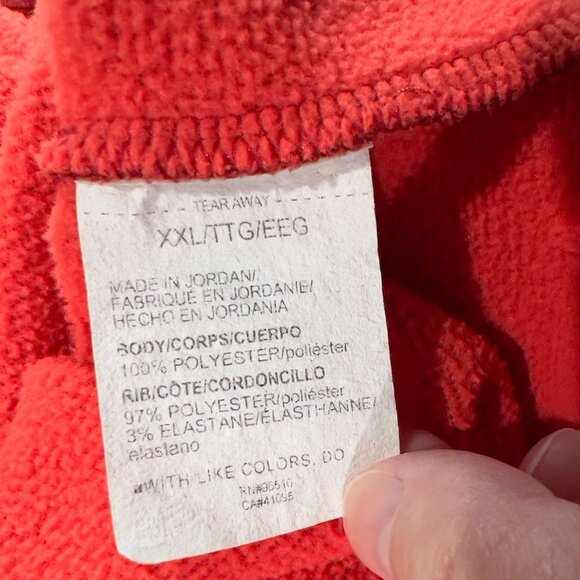 Under Armour Golf Storm Men's 2XL 1/4 zip Pullover Sweatshirt Orange Black Strip - Picture 5 of 6